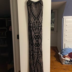 Strapless Black and Gold Prom/Winter Formal/Homecoming/Winter Sports Dress